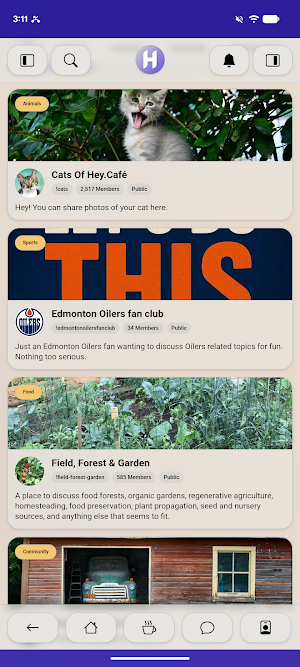 Hey.Café: Social Network Screenshot 1
