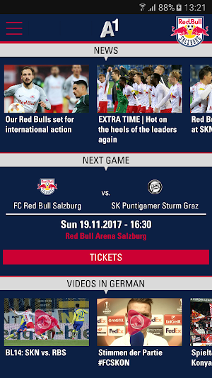 FC Red Bull Salzburg App Screenshot 1
