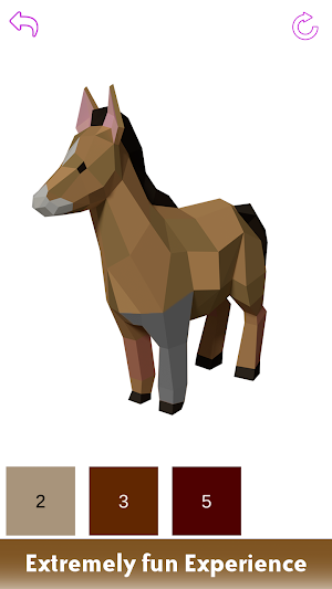 Poly Art 3D - Color by Number, 3D Coloring Puzzle Screenshot 1