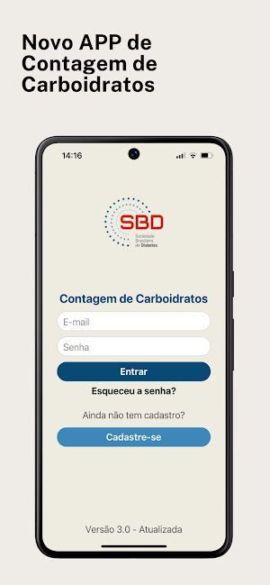 Contagem de Carboidratos - SBD Screenshot 0