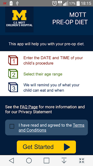 MOTT Pre-Operative Diet Screenshot 3