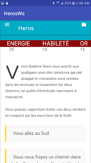 Heros - Jeu dont vous êtes le  Screenshot 2