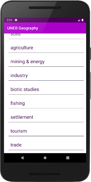 UNEB Geography Revision Screenshot 1