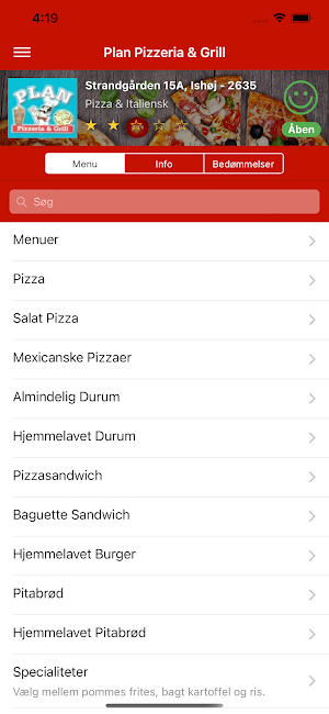 Plan Pizzeria & Grill Screenshot 0