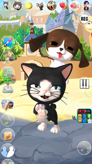 Talking Cat and Dog Kids Games Screenshot 0
