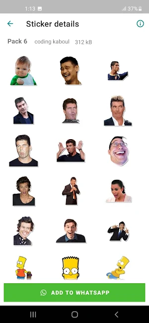 Sticker World & Funny Sticker Screenshot 2