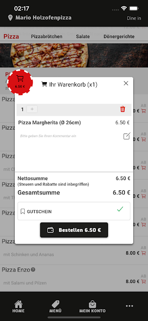 Mario Holzofenpizza Screenshot 3