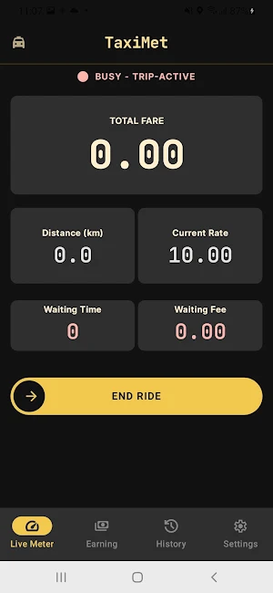 TaxiMet-Taxi Meter Screenshot 2