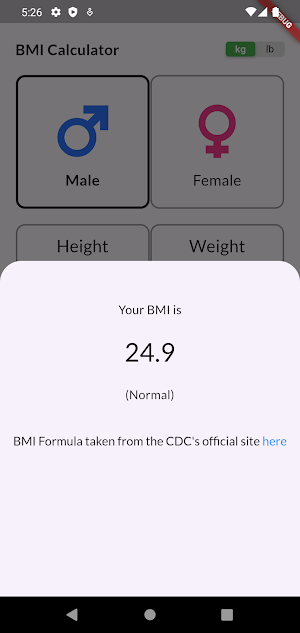 BMI Calculator - Track Health Screenshot 1