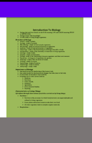 BIOLOGY FORM ONE NOTES PLUS REVISION TOOLKIT Screenshot 1