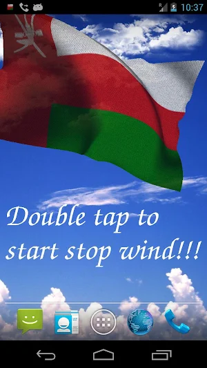 Oman Flag Live Wallpaper Screenshot 0