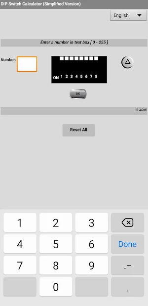 DIP Switch Calc Lite Screenshot 0