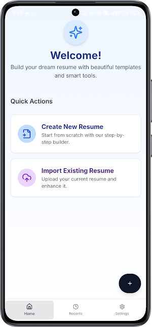 CV Maker: Fast Resume Builder Screenshot 0