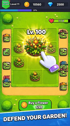 Merge Plants Zombie War Screenshot 1
