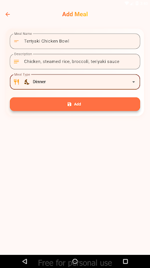 Weekly Meal Planner screenshot 3