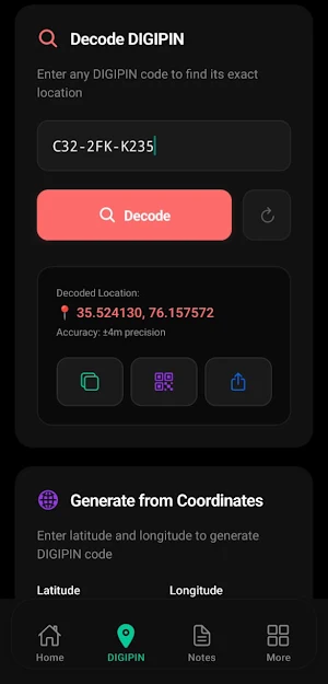 DIGIPIN Smart Screenshot 1