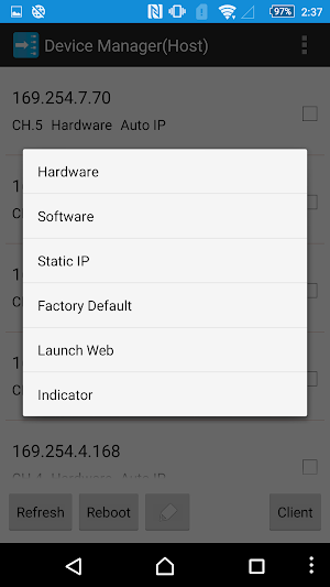Device Manager for HDV system Screenshot 1