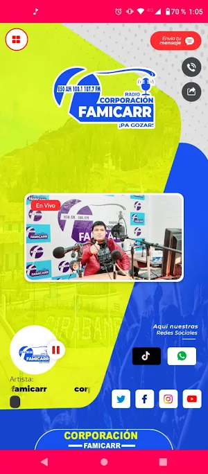 Radio Corporacion Famicarr Screenshot 0