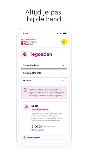 Stadspas Amsterdam Screenshot 1