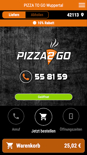 PIZZA TO GO Wuppertal Screenshot 0