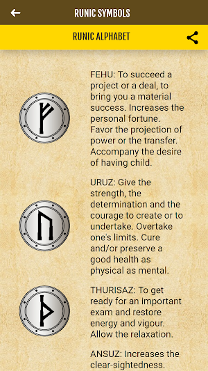 Runic Symbols for Amulets and Magic Talismans Screenshot 3
