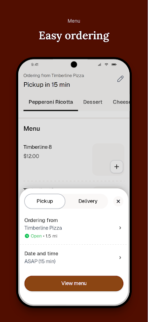 Timberline Pizza Screenshot 2