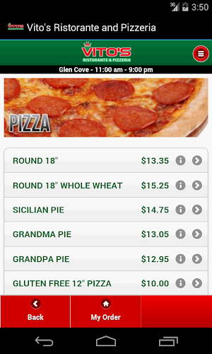 Vito's Ristorante and Pizzeria Screenshot 0