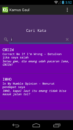 Kamus Gaul Keren Screenshot 3