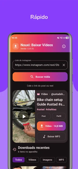 Nouxi: Baixar Vídeos Instagram Screenshot 1