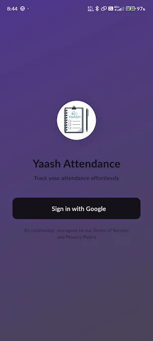 Yaash Attendance Screenshot 0
