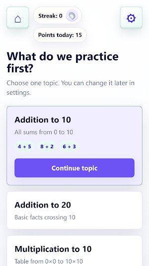 Extramath Screenshot 1