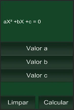 Equação de segundo grau Screenshot 0