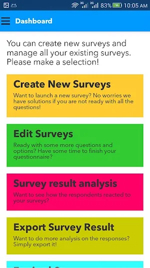 Survey App Screenshot 3