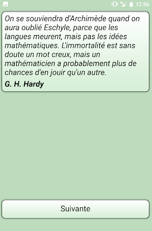Citations&Mathématiques Screenshot 1