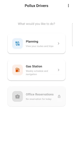 Pollux Drivers Nav Screenshot 2