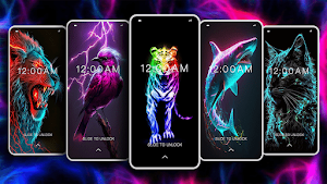 Neon Animal Wallpaper Screenshot 0