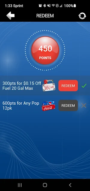 Evans Express Rewards Screenshot 2