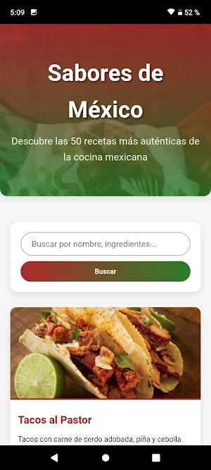 Recetas Mexicanas Screenshot 1