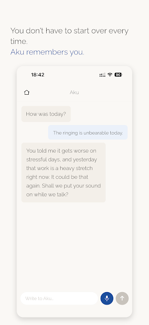 Aku: your tinnitus companion Screenshot 2