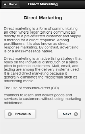 Direct Marketing Screenshot 1