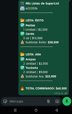 OrganizApp: Lista de mercado Screenshot 0