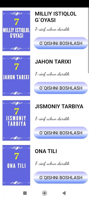 7-sinf Darsliklari Screenshot 1