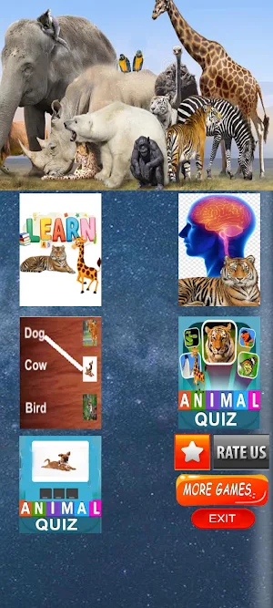Animal Quiz Learn & Play game Screenshot 0
