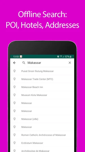 Makassar Offline Map and Travel Guide Screenshot 2