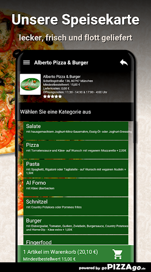 Alberto Pizza - Burger München Screenshot 3