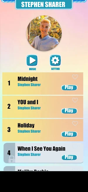 Stephen Sharer Music Game Screenshot 0