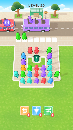 Bus Traffic Sorting Puzzle Screenshot 2