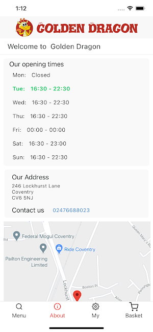 Golden Dragon Coventry Screenshot 1