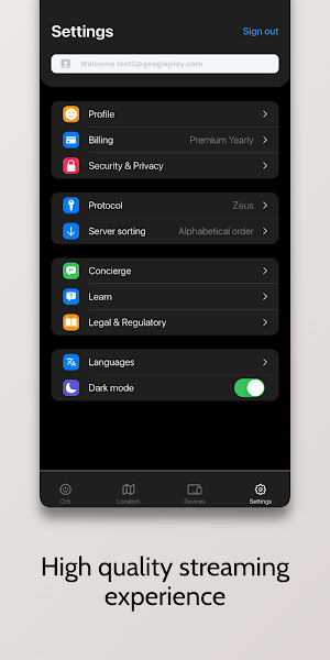 OrbVPN Screenshot 1