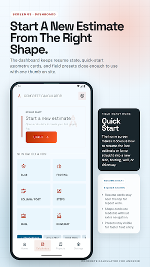 Concrete Calculator CY/m3 Screenshot 2